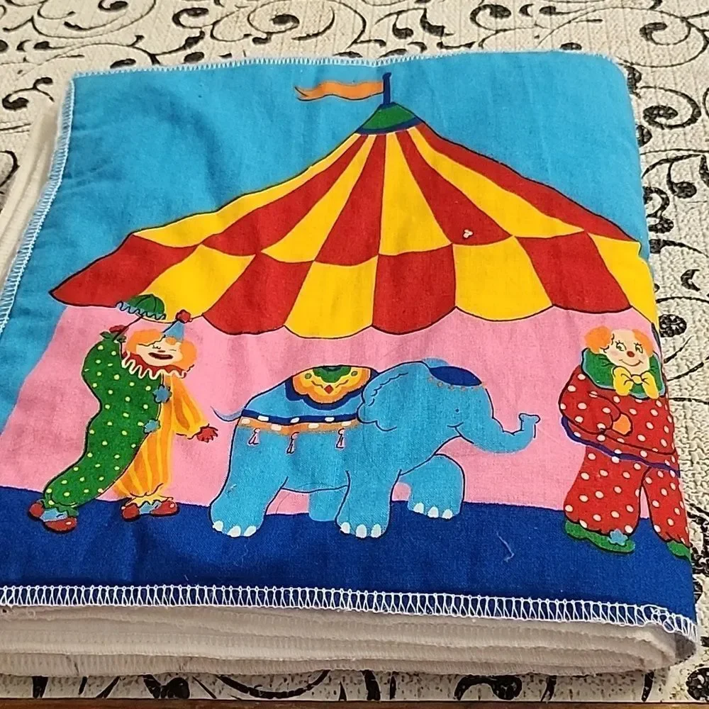 Colorful Clown Print FabricBook.